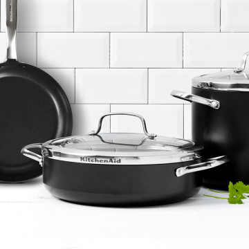 Сотейник с крышкой 28 см, 4,2л KitchenAid Aluline (CW001978-002)
