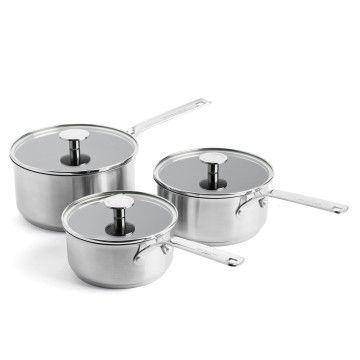 Набор посуды 16/18/20 см, 1,49/2,13/3,11 л, 20+28 см KitchenAid Stainless Steel Sheet (CC004221-001)