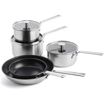 Набор посуды 16/18/20 см, 1,49/2,13/3,11 л, 20+28 см KitchenAid Stainless Steel Sheet (CC004221-001)
