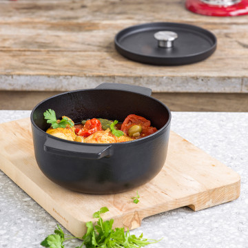 Кастрюля чугунная с крышкой 3,3 л KitchenAid Matte Oven-to-table (CC004899-001)