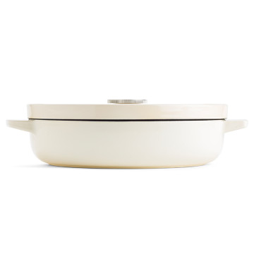 Чугунная кастрюля-сотейник с крышкой 2,77 л KitchenAid Cast Iron (CC009010-001)