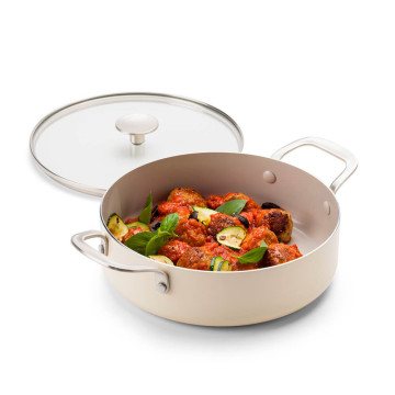 Сотейник з кришкою 28 см KitchenAid Aluminium Ceramic (CC010433-001)