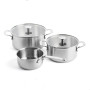 Набор посуды 16/20/24 см, 1,5/3,1/4,8 л KitchenAid Stainless Steel (CC005088-001)