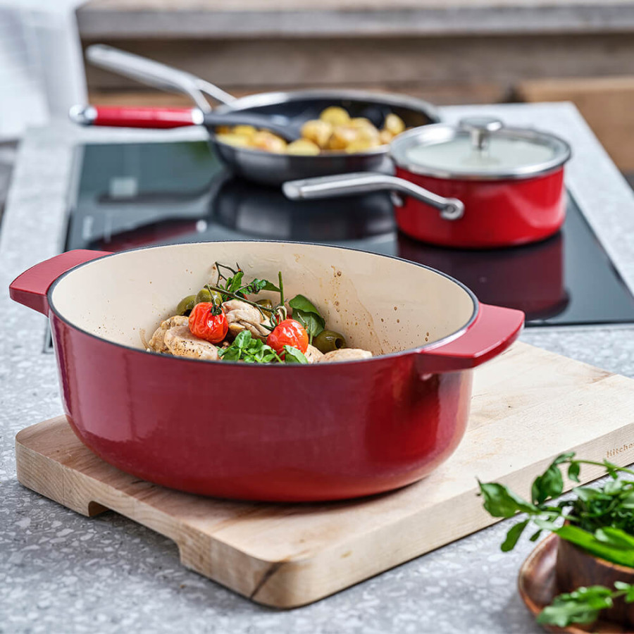 Утятница чугунная с крышкой 5,6 л KitchenAid Cast Iron (CC006063-001)