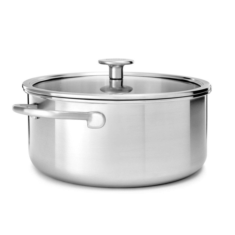 Кастрюля с крышкой 4,9 л KitchenAid Multiply Stainless Steel (CC003260-001)