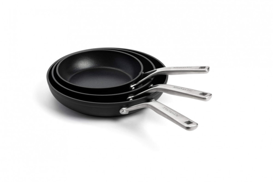 Набор сковород 20+24+28 см KitchenAid Forged Hardened Aluminium (CC005699-001)