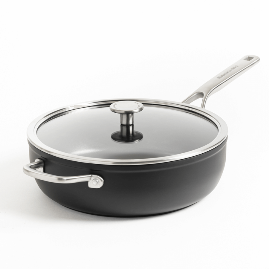 Сотейник с крышкой 28 см KitchenAid Forged Hardened Aluminium (CC005697-001)