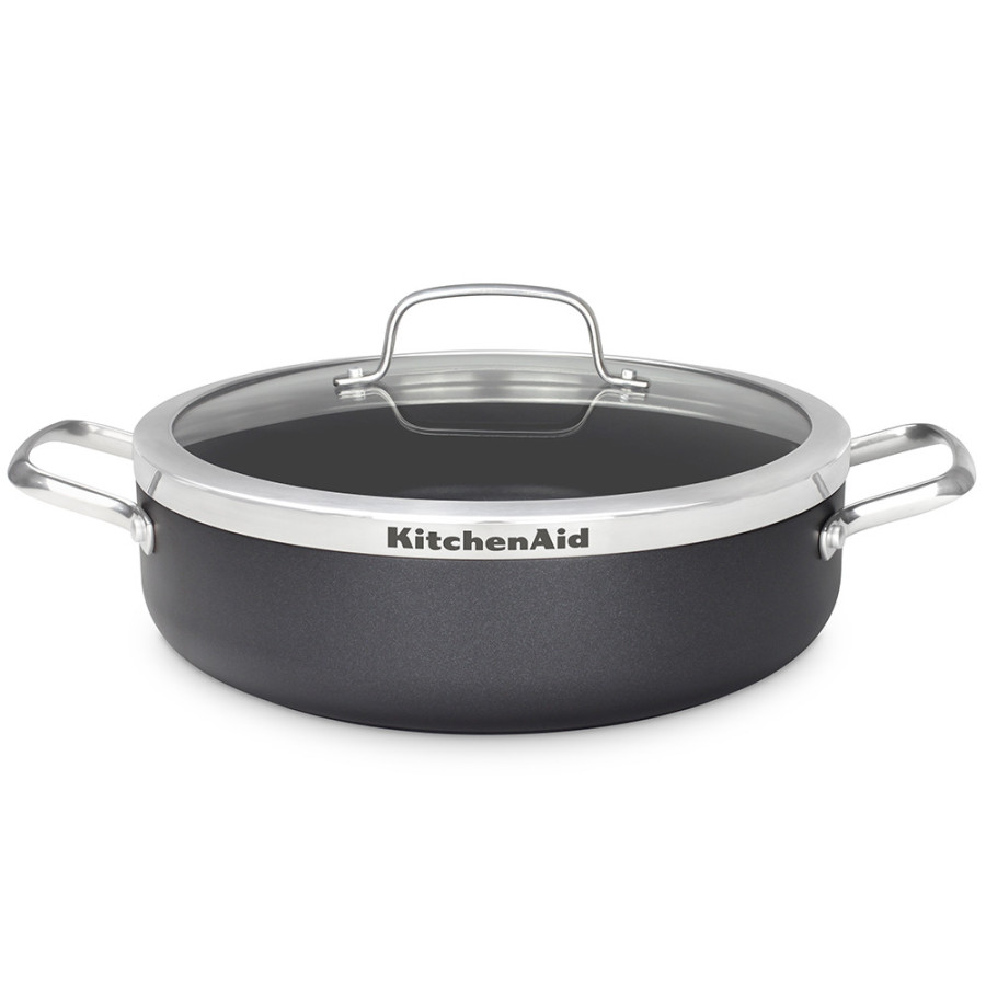 Сотейник с крышкой 28 см, 4,2л KitchenAid Aluline (CW001978-002)
