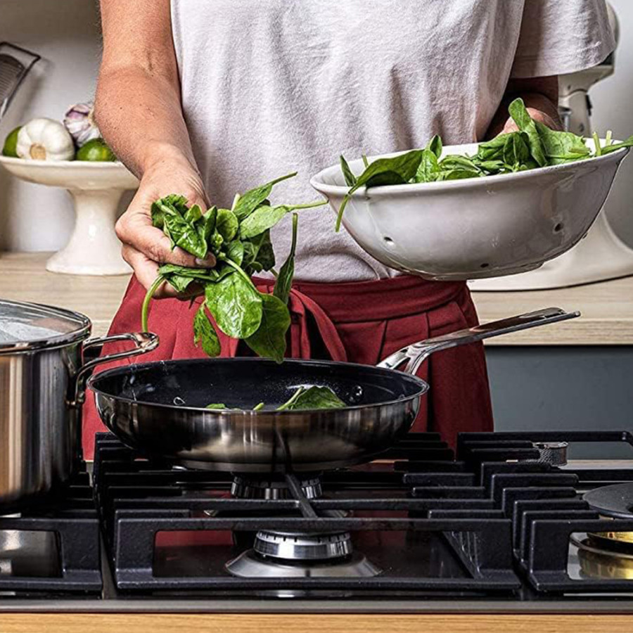 Набор посуды 16/18/20 см, 1,49/2,13/3,11 л, 20+28 см KitchenAid Stainless Steel Sheet (CC004221-001)