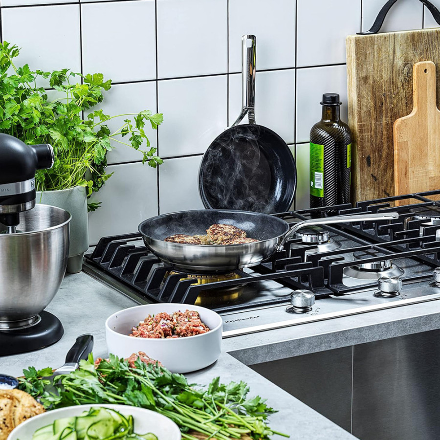 Набор посуды 16/18/20 см, 1,49/2,13/3,11 л, 20+28 см KitchenAid Stainless Steel Sheet (CC004221-001)