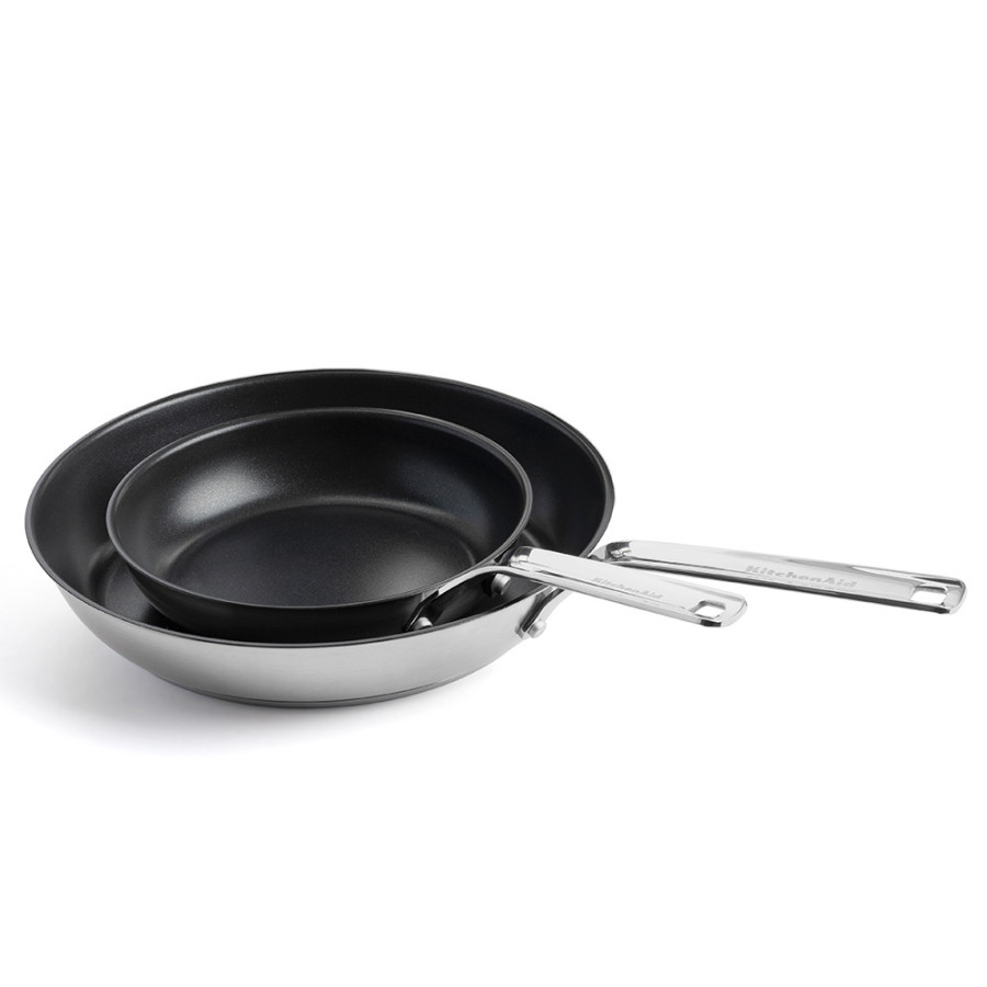Набор посуды 16/18/20 см, 1,49/2,13/3,11 л, 20+28 см KitchenAid Stainless Steel Sheet (CC004221-001)