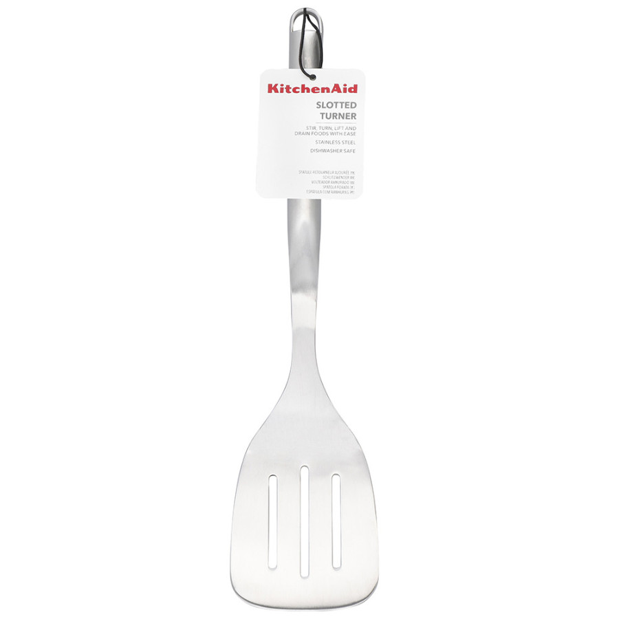Лопатка кухонна з прорізами KitchenAid Premium, 34,6 см (KMG002OHSS)