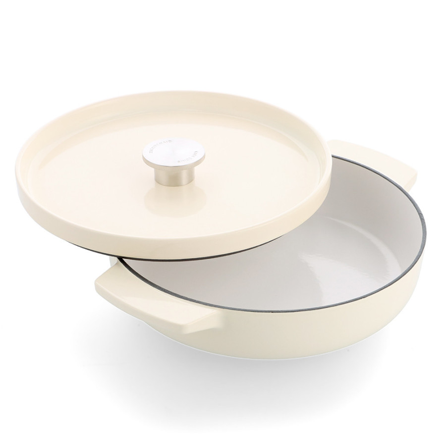 Чугунная кастрюля-сотейник с крышкой 2,77 л KitchenAid Cast Iron (CC009010-001)