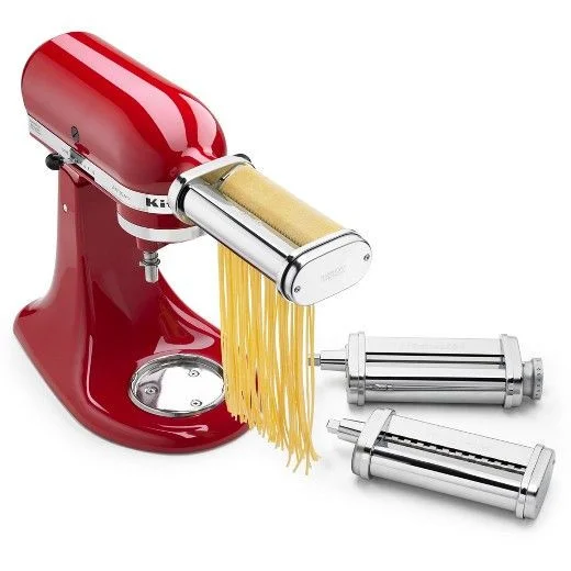 Набір з 3 насадок KitchenAid 5KSMPRA (розкочування тіста, спагетті, фетучіні)