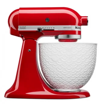Чаша керамічна текстурована KitchenAid 4,7 л 5KSM2CB5TWM без ручки, купити в Україні, найкраща ціна – KitchenAid - Фото 1