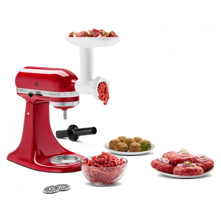 Набір із 2 насадок KitchenAid 5KSMFVSFGA (перетирання овочів і фруктів + м'ясорубка)