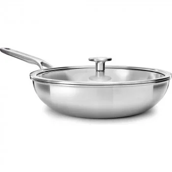 Вок з кришкою 28 см, 3,5л KitchenAid Multiply Stainless Steel (CC003254-001)