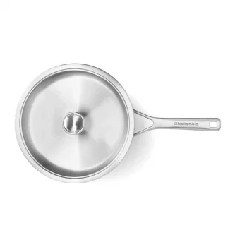 Сотейник з кришкою KitchenAid MSS CC003251-001, 24 см, купити в Україні, найкраща ціна – KitchenAid - Фото 1