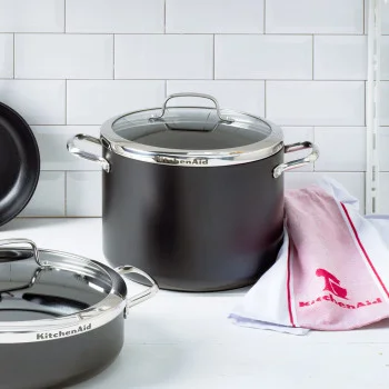 Каструля з кришкою KitchenAid, 24 см, 8 л (CC001258-001), купити в Україні, найкраща ціна – KitchenAid - Фото 2