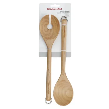 Набір ложок для салату KitchenAid Coreline, 2 шт, 30 см, береза (KQR713OHE), купити в Україні, найкраща ціна – KitchenAid - Фото 4