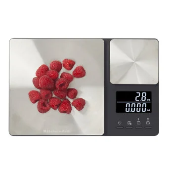 Ваги кухонні KitchenAid Measuring, з подвійною платформою, срібний (KQ909G), купити в Україні, найкраща ціна – KitchenAid - Фото 4