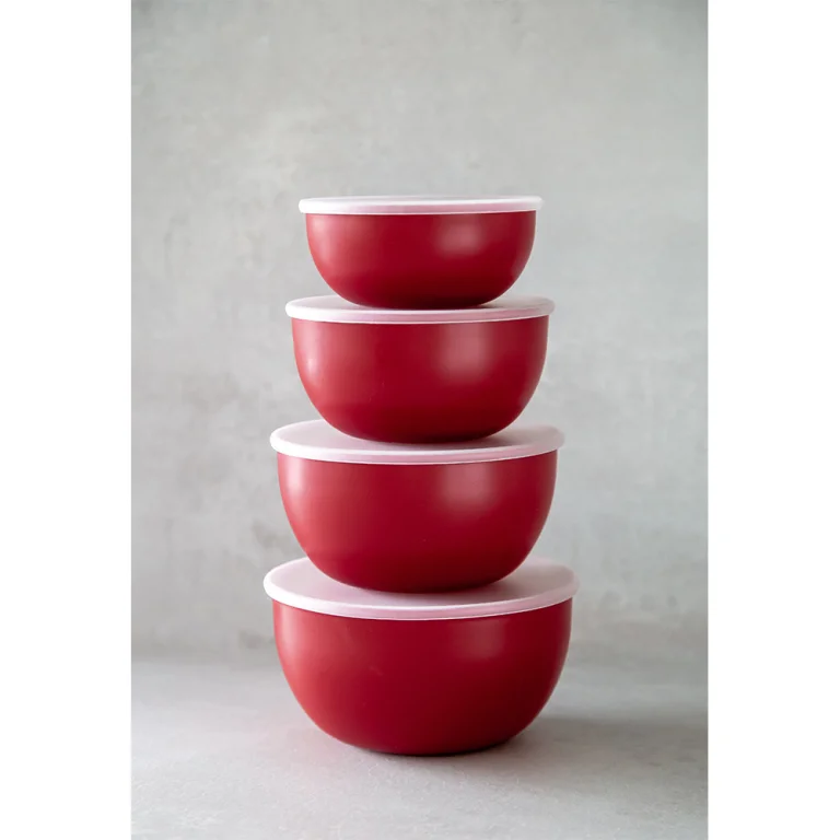 Set of bowls with lids KitchenAid Universal, 4 pieces, 355/591/828/1065 ml (KQG176OSERE)