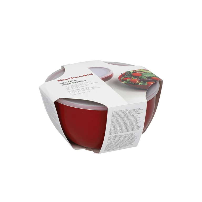 Set of bowls with lids KitchenAid Universal, 4 pieces, 355/591/828/1065 ml (KQG176OSERE)