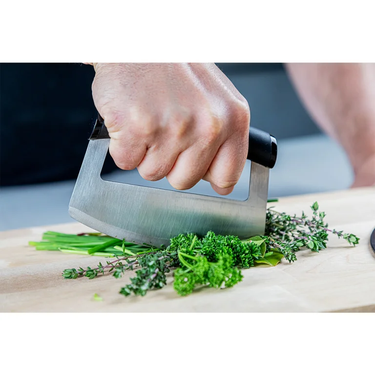 Ніж-меццалун KitchenAid Universal, з захисним чохлом на лезо, 15,2x2,4x11,6 см (KQG173OHOBE)