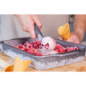 Ложка для морозива KitchenAid Coreline, 21,6 см, сірий (KAS117OHCGG), купити в Україні, найкраща ціна – KitchenAid - Фото 1