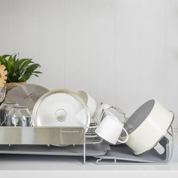 Підставка для сушки посуду KitchenAid Sinkware, 61,5 x 38,5 x 37,5 см, сірий (KEG896BXCGA), купити в Україні, найкраща ціна – KitchenAid - Фото 1