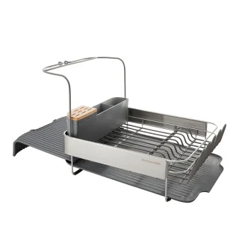 Підставка для сушки посуду KitchenAid Sinkware, 61,5 x 38,5 x 37,5 см, сірий (KEG896BXCGA), купити в Україні, найкраща ціна – KitchenAid - Фото 4