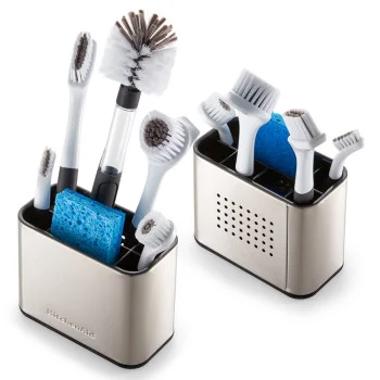 Органайзер для кухонної мийки KitchenAid Sinkware, 16 х 8 х 12 см, сірий (KEG784OSSSA), купити в Україні, найкраща ціна – KitchenAid - Фото 4