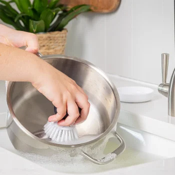 Щітка для миття посуду KitchenAid Sinkware, 9 см, білий (KEG195OSBA), купити в Україні, найкраща ціна – KitchenAid - Фото 6