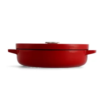 Каструля чавунна з кришкою KitchenAid, 26 см, 2,77 л, червона (CC009009-001), купити в Україні, найкраща ціна – KitchenAid - Фото 5