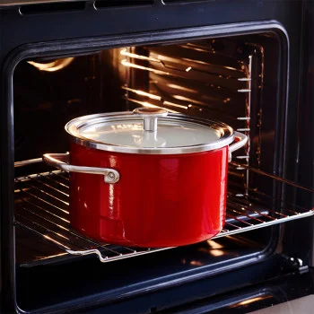 Каструля з кришкою KitchenAid Steel Core, 20 см, 3,7 л, червоний (CC003267-001), купити в Україні, найкраща ціна – KitchenAid - Фото 3