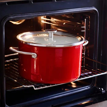 Каструля з кришкою KitchenAid Steel Core, 24 см, 6 л, червоний (CC003270-001), купити в Україні, найкраща ціна – KitchenAid - Фото 2