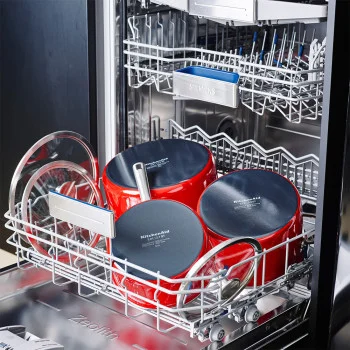 Каструля з кришкою KitchenAid Steel Core, 24 см, 6 л, червоний (CC003270-001), купити в Україні, найкраща ціна – KitchenAid - Фото 4