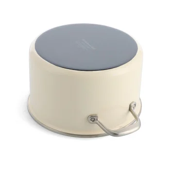 Каструля з кришкою KitchenAid Steel Core, 20 см, 3,7 л, мигдальний крем (CC003266-001), купити в Україні, найкраща ціна – KitchenAid - Фото 4