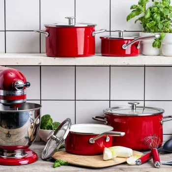 Ківш з кришкою KitchenAid Steel Core, 18 см, 2 л, червоний (CC003264-001), купити в Україні, найкраща ціна – KitchenAid - Фото 4
