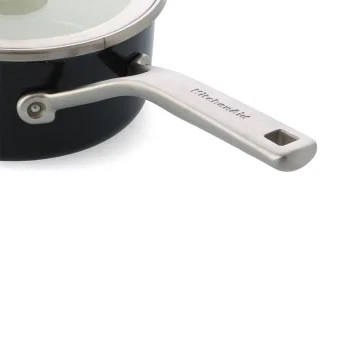 Ківш з кришкою KitchenAid Steel Core, 20 см, 2,4 л, чорний (CC003288-001), купити в Україні, найкраща ціна – KitchenAid - Фото 4