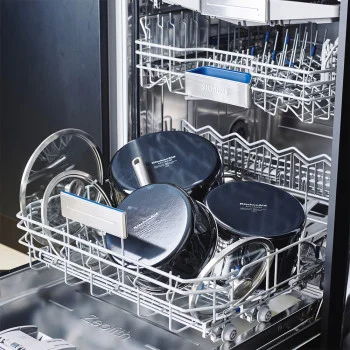 Ківш з кришкою KitchenAid Steel Core, 20 см, 2,4 л, матовий чорний (CC005999-001), купити в Україні, найкраща ціна – KitchenAid - Фото 3