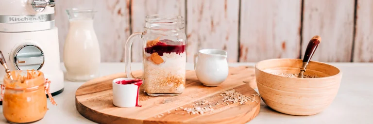 Overnight Oatmeal with Blueberry Sauce - Фото 12